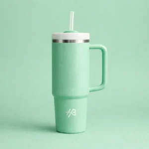 Mint Green with White 1200ml Insulated Tumbler – Custom Engraving