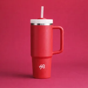 Red with White 1200ml Insulated Tumbler – Custom Engraving